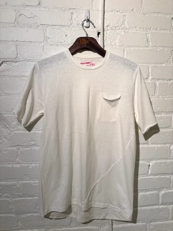 Vintage Short Sleeve Pocket Tee | Natural sold by 18 Waits