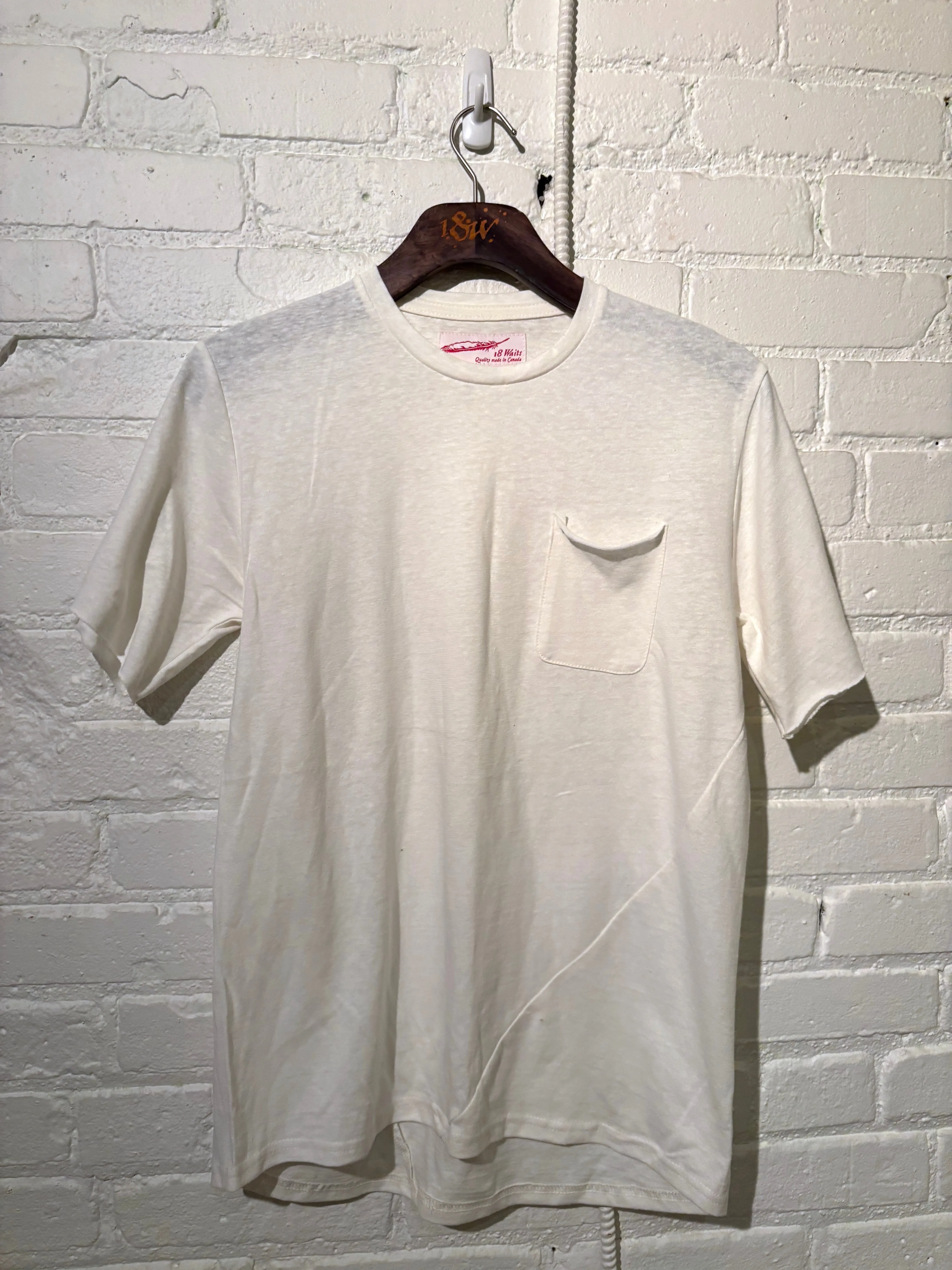 Vintage Short Sleeve Pocket Tee | Natural sold by 18 Waits