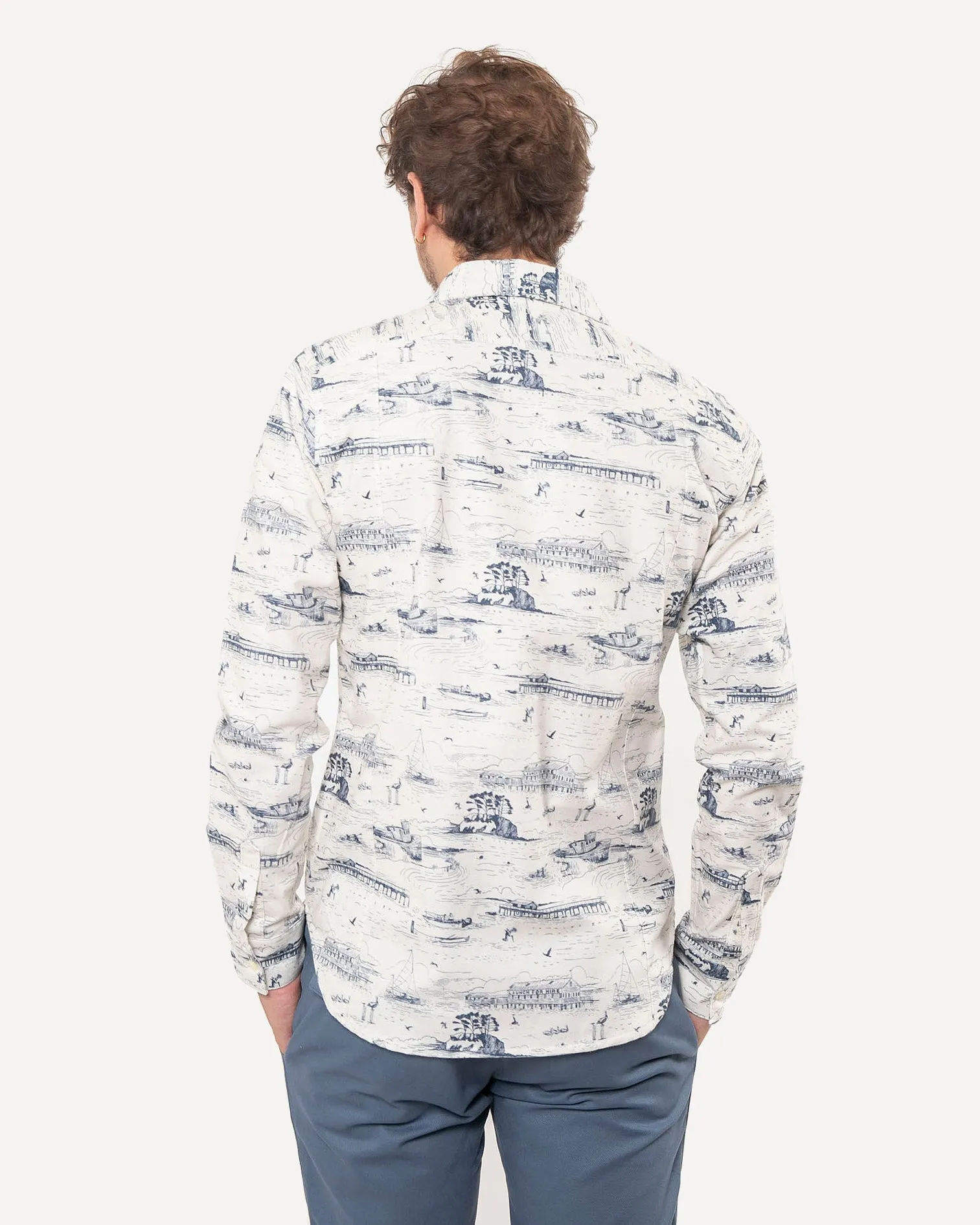 Long Sleeve Dylan Shirt | Seaside Dusk Flannel sold by 18 Waits product image thumbnail 5