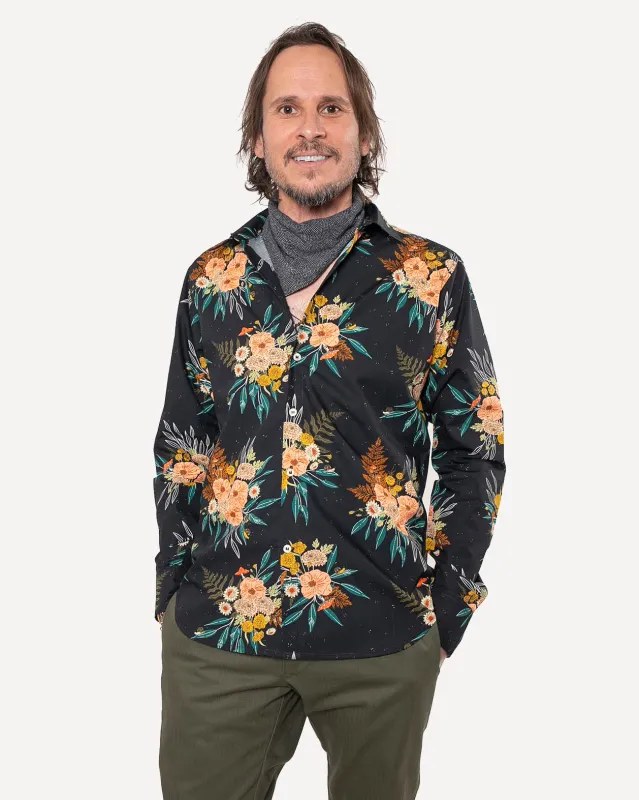 Long Sleeve Dylan Shirt | Moon Forest sold by 18 Waits