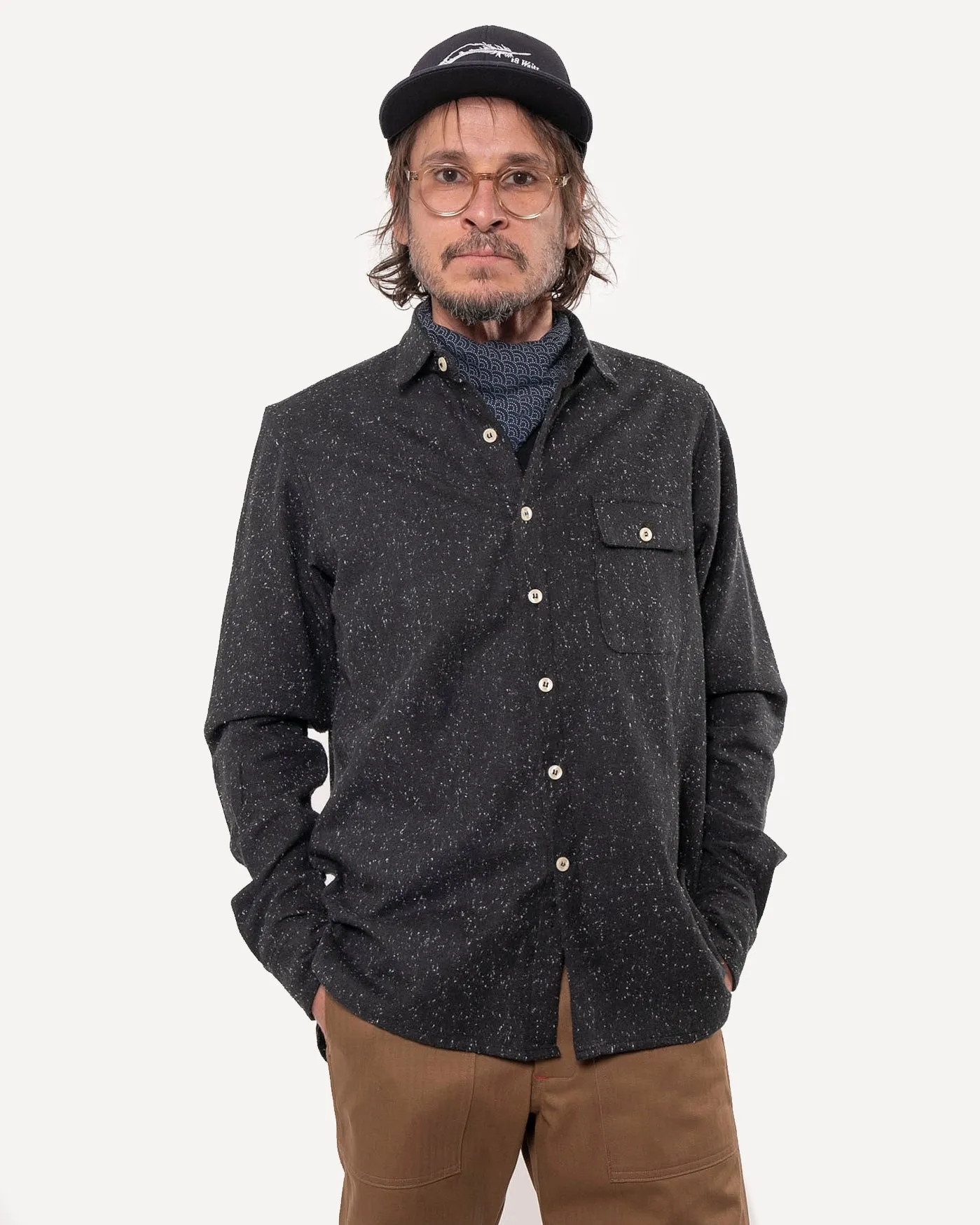 Long Sleeve Neuwirth Shirt | Shetland Fleck Flannel sold by 18 Waits