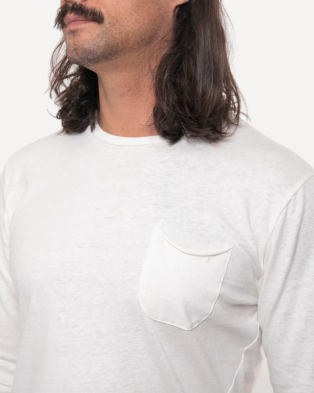 Long Sleeve Pocket Tee | Natural Cotton Hemp sold by 18 Waits product image thumbnail 4