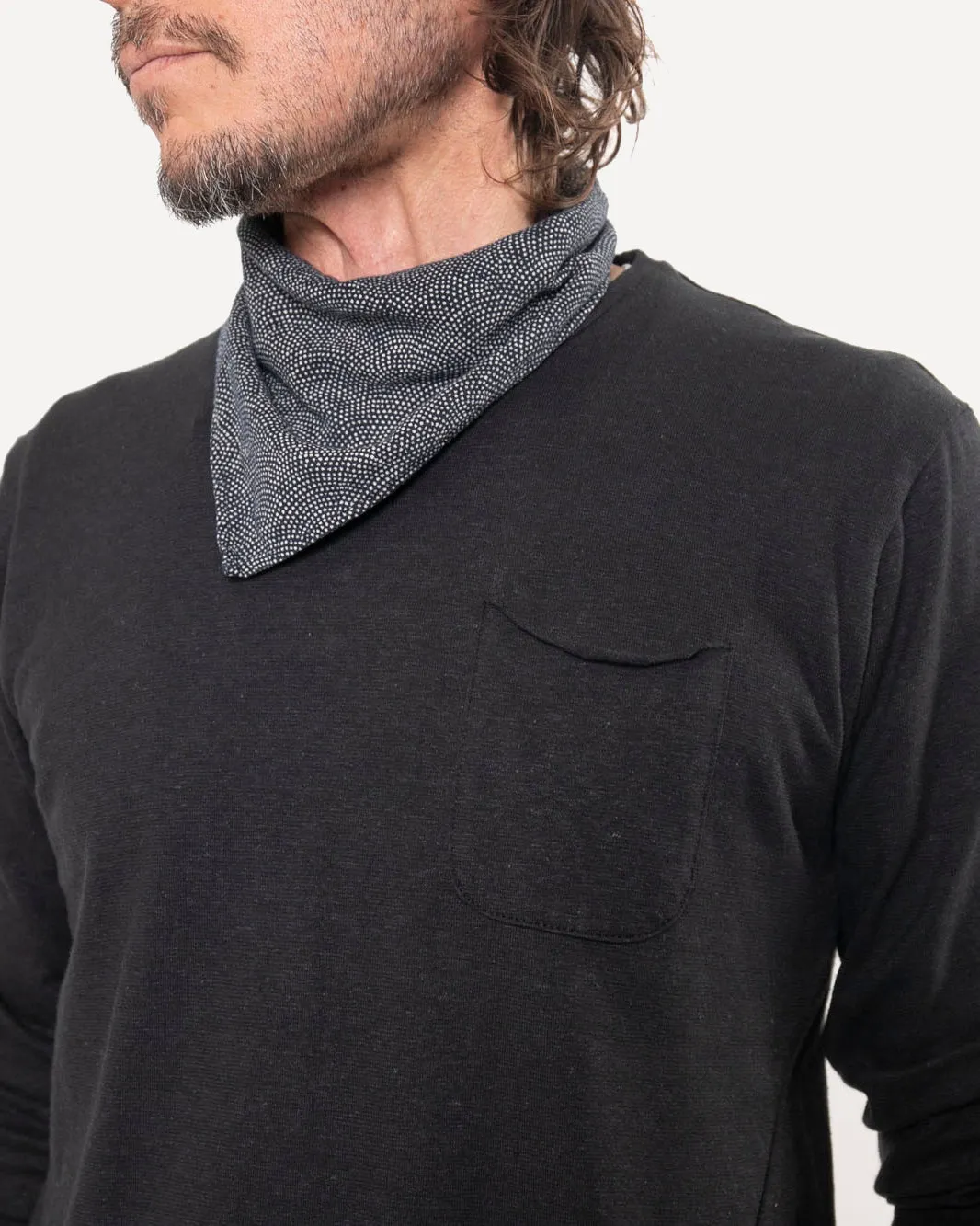 Long Sleeve Pocket Tee | Black Cotton Hemp sold by 18 Waits product image thumbnail 3