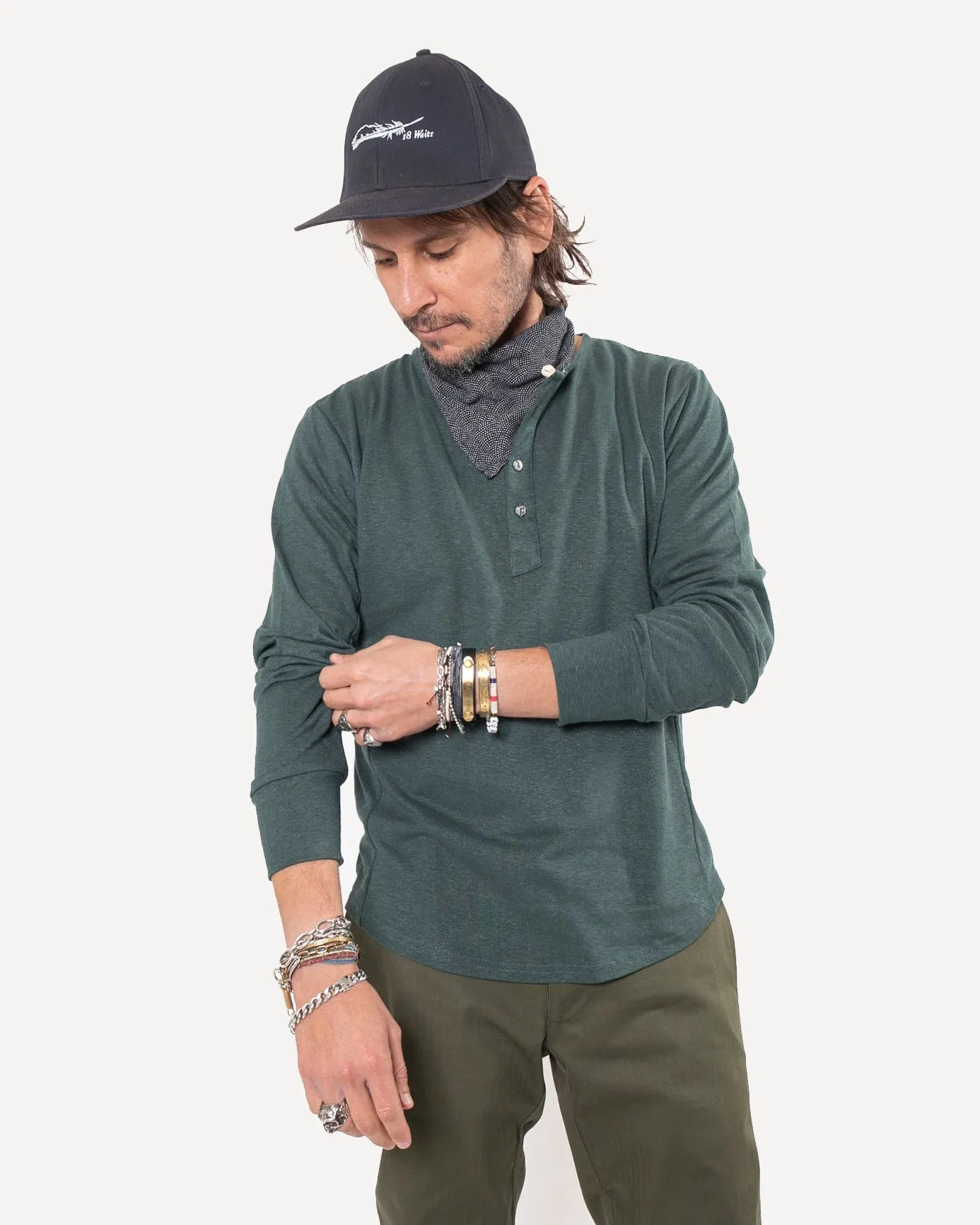 Heritage Henley | Pine Cotton Hemp sold by 18 Waits product image thumbnail 3