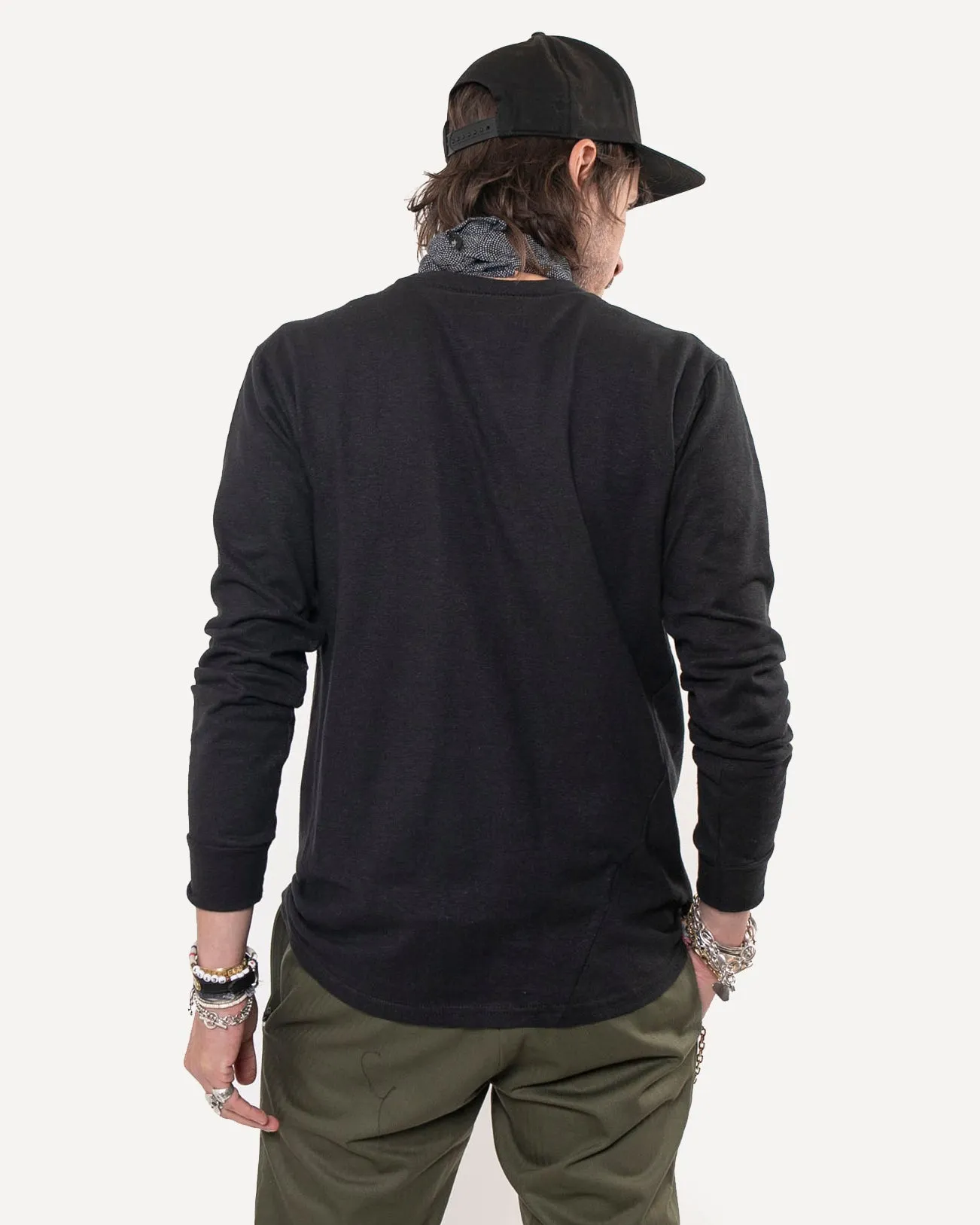 Heritage Henley | Black Cotton Hemp sold by 18 Waits product image thumbnail 3