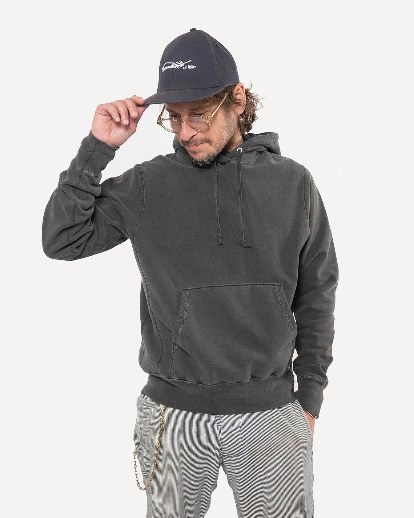 Classic Hoodie | Washed Charcoal sold by 18 Waits