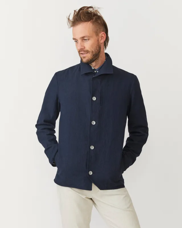 Baumer Jacket | Crushed Navy sold by 18 Waits