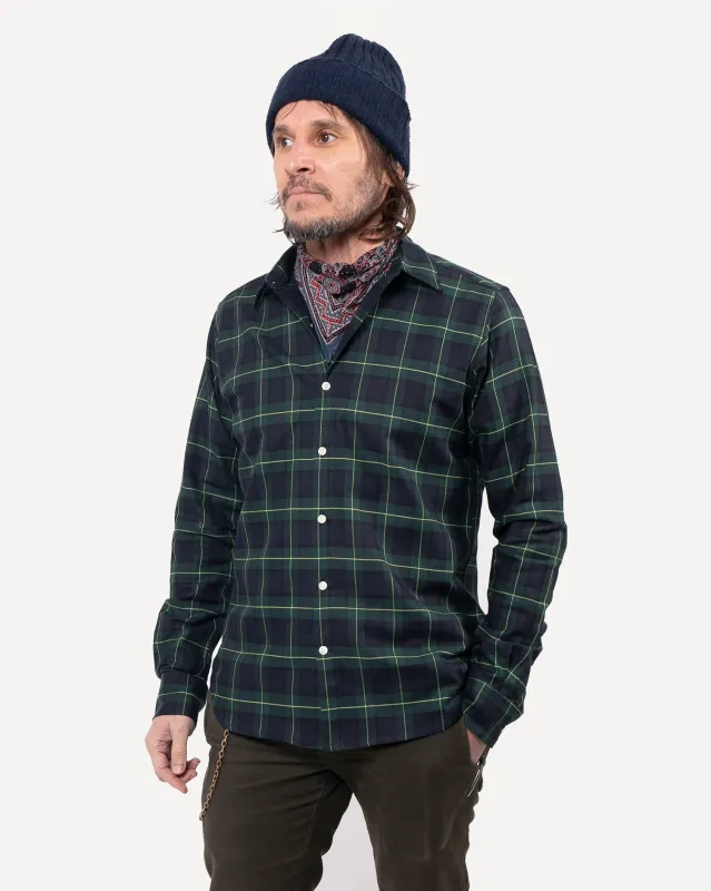 Long Sleeve Dylan Shirt | Hunter Plaid sold by 18 Waits