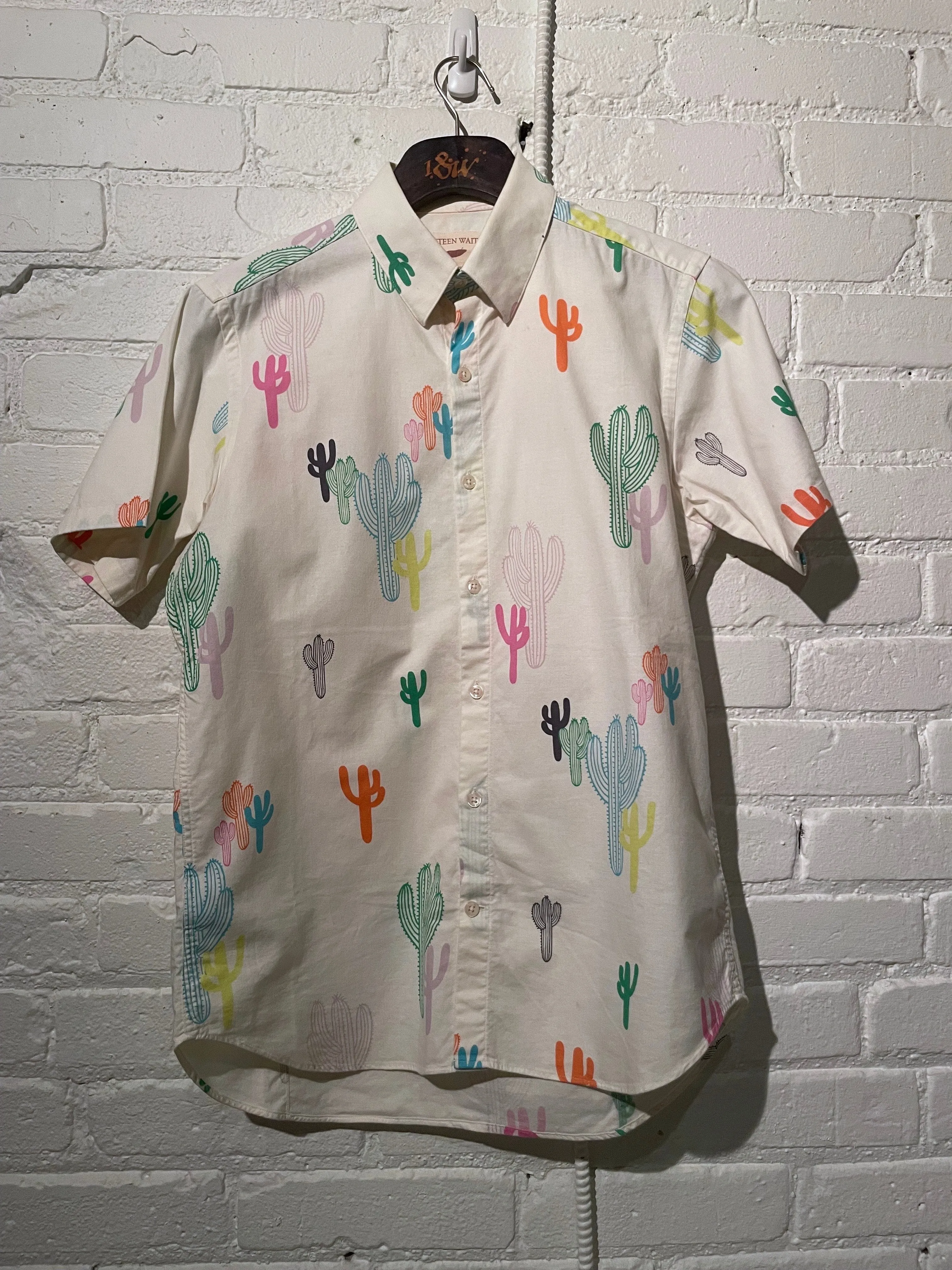 Vintage Short Sleeve Dylan | Rainbow Cactus sold by 18 Waits