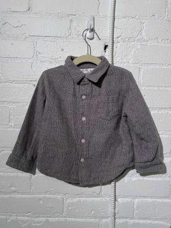 Hopper Hunter Long Sleeve Pocket Shirt | Grey Flannel made by 18 Waits