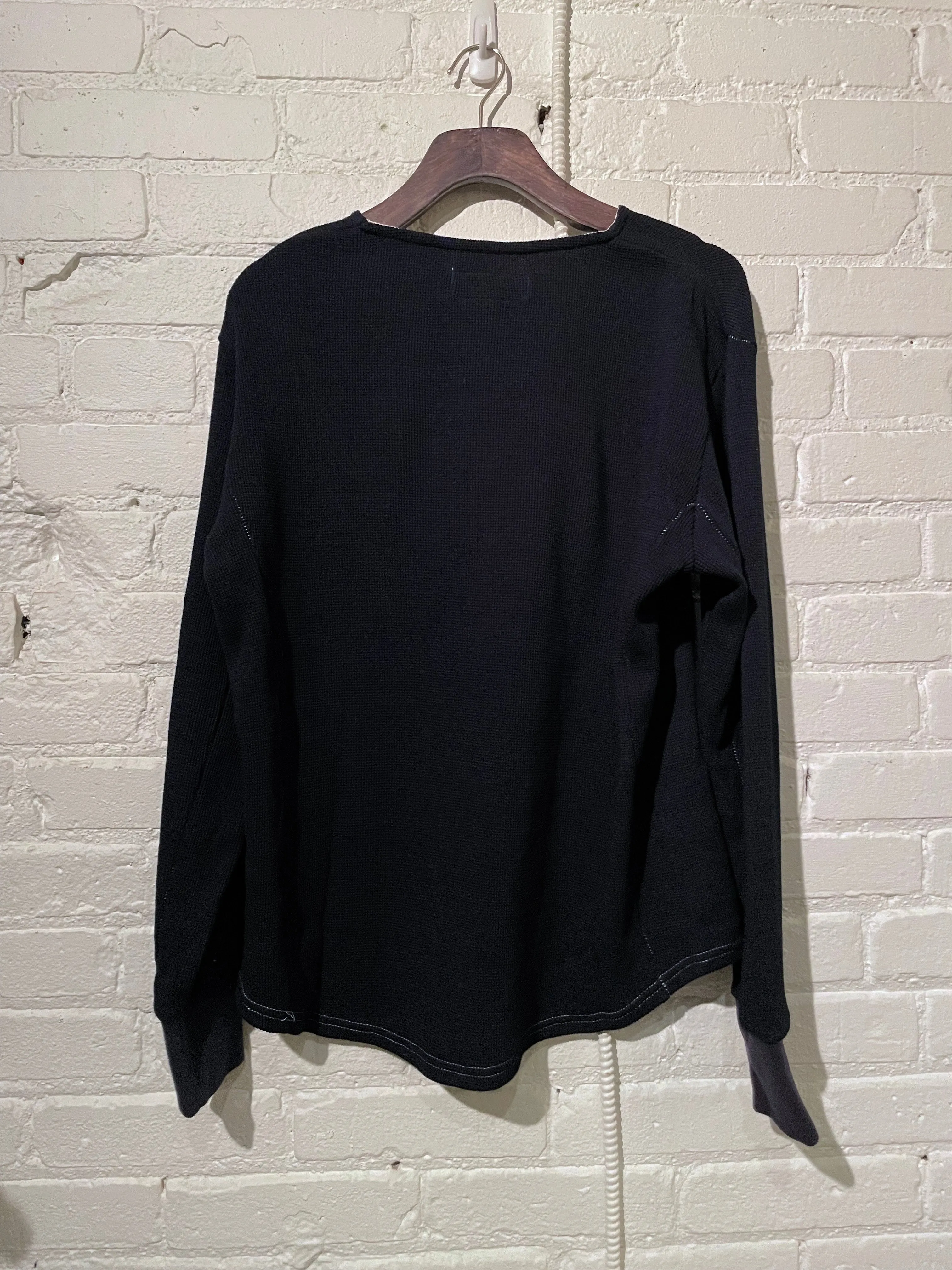 Vintage Heritage Henley | Organic | Navy Micro Waffle sold by 18 Waits product image thumbnail 2