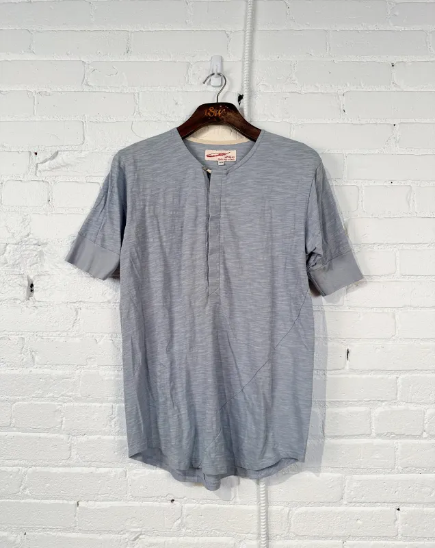 Vintage Hitchhiker Henley | Light Blue Slub made by 18 Waits