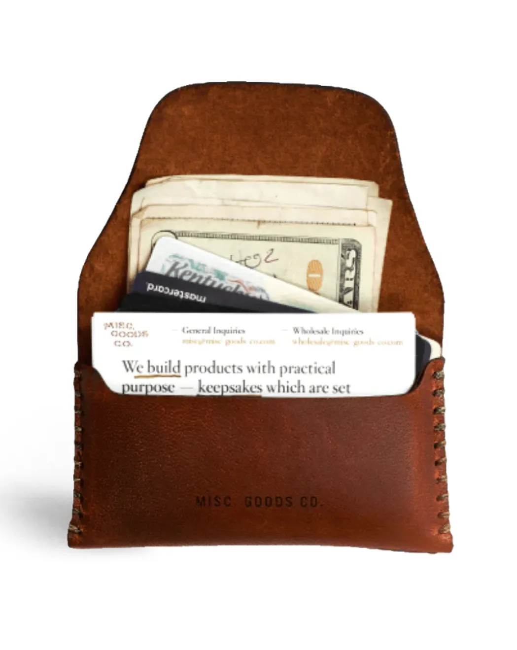MISC Goods | Slim Tuck Wallet | Brown sold by 18 Waits product image thumbnail 3