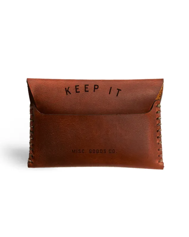MISC Goods | Slim Tuck Wallet | Brown made by 18 Waits