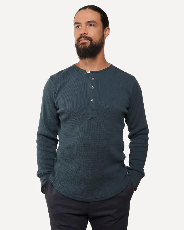 Heritage Henley | Organic | Ultramarine Micro Waffle made by 18 Waits