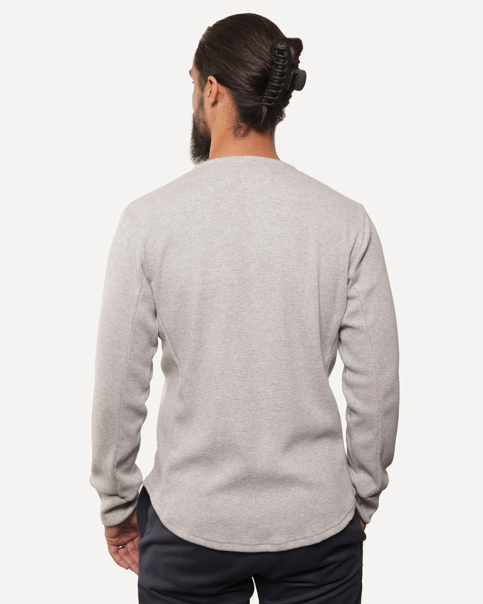 Heritage Henley | Organic | Light Grey Micro Waffle sold by 18 Waits product image thumbnail 3