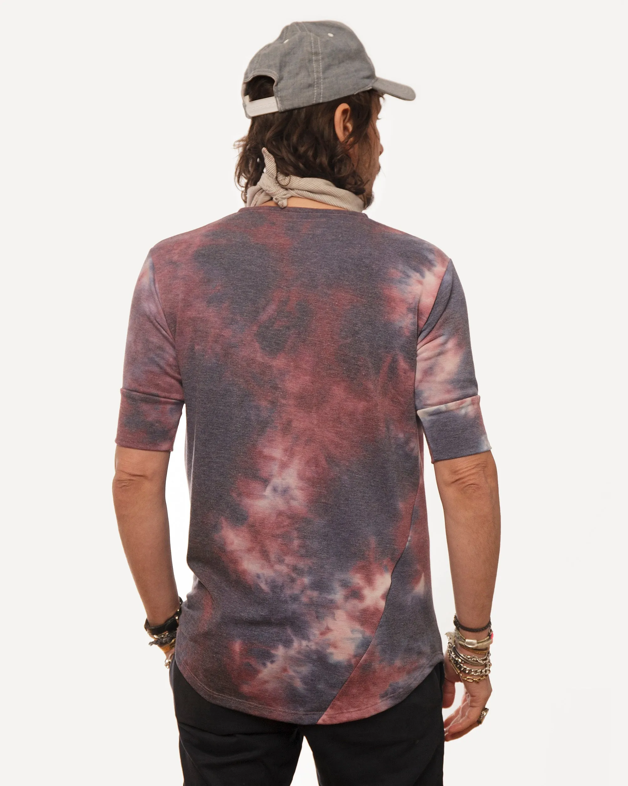 Hitchhiker Henley | Indigo Plum Tie Dye sold by 18 Waits product image thumbnail 3