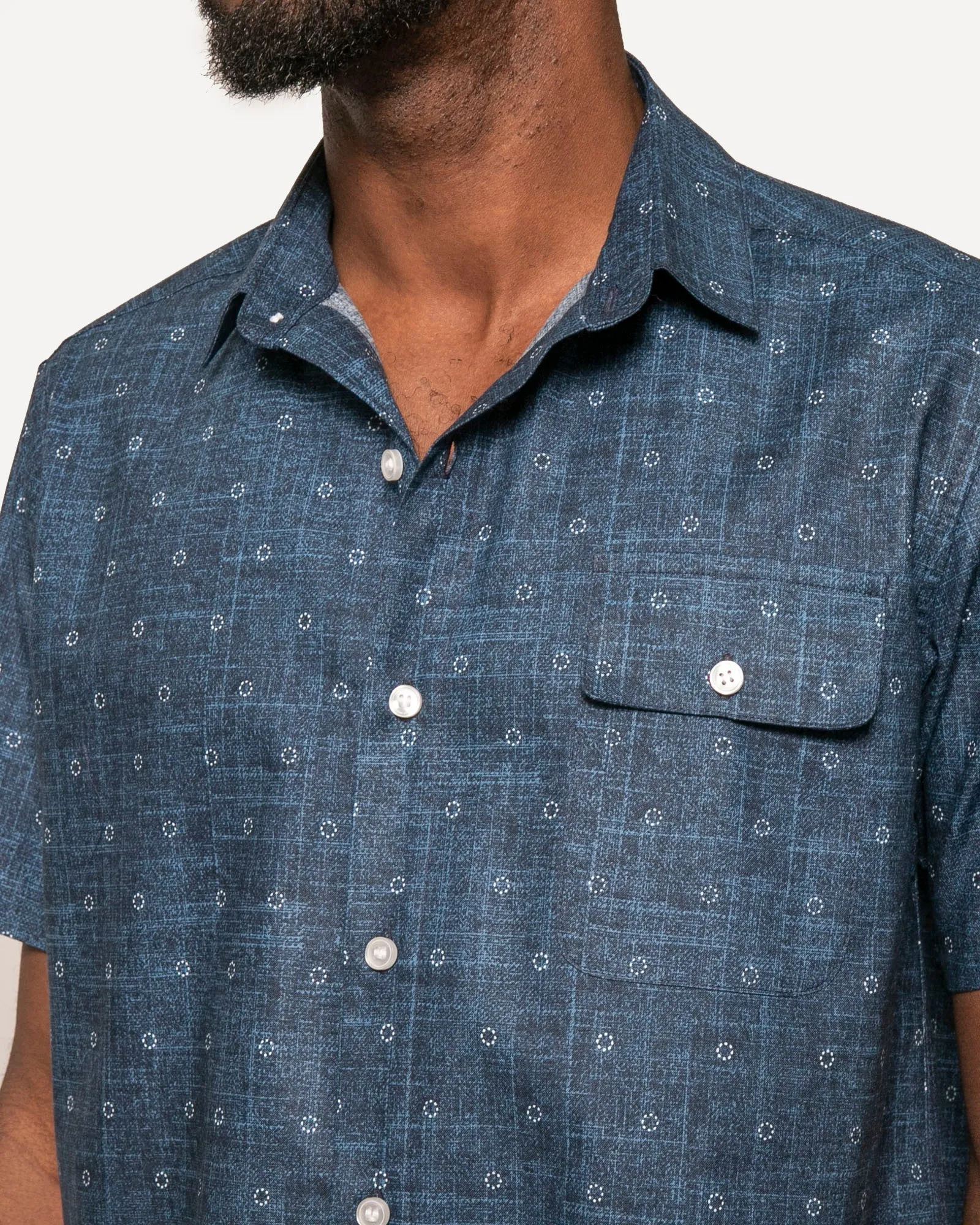 Short Sleeve Neuwirth | Shibori Moons sold by 18 Waits product image thumbnail 4