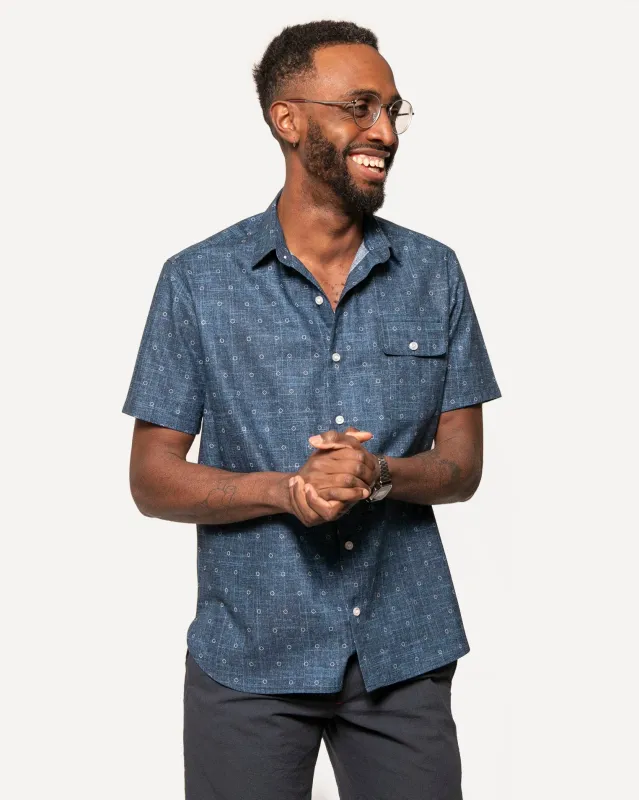 Short Sleeve Neuwirth | Shibori Moons made by 18 Waits