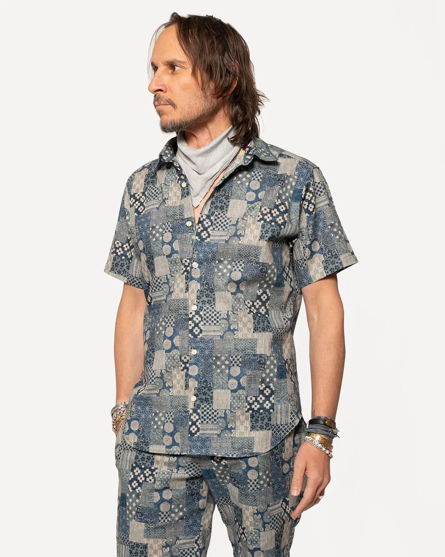 Short Sleeve Dylan | Denim Patches sold by 18 Waits product image thumbnail 3