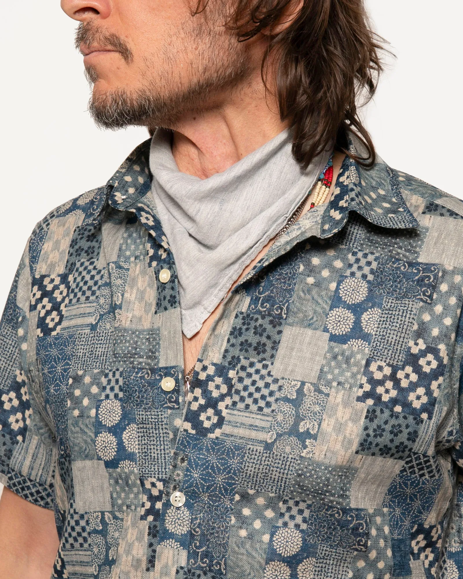 Short Sleeve Dylan | Denim Patches sold by 18 Waits product image thumbnail 4
