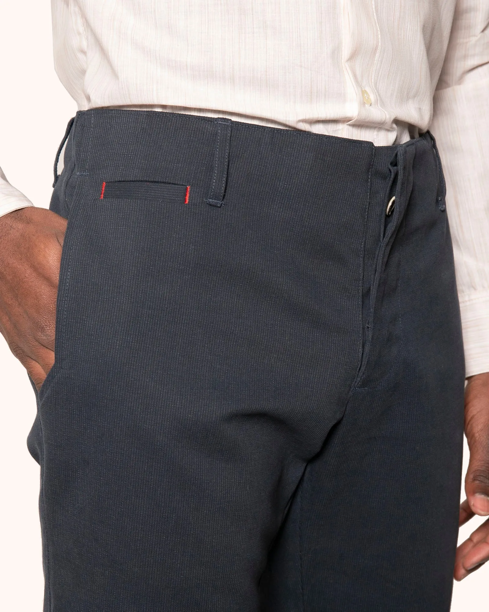 Signature Trouser | Navy Corduroy sold by 18 Waits product image thumbnail 4