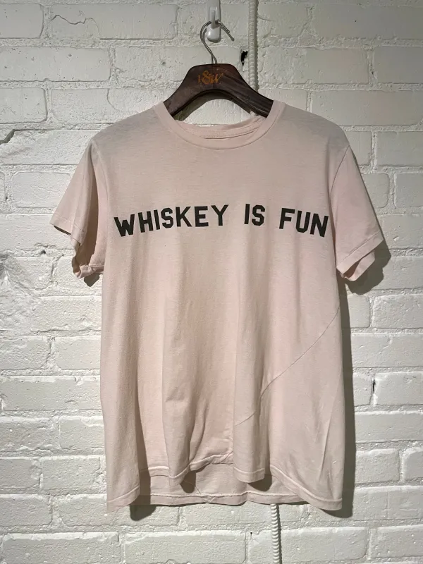 Vintage Graphic T-Shirt | Whiskey Is Fun | Heather Almond made by 18 Waits