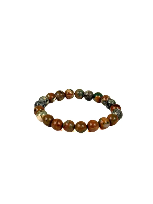 Stone Bracelet | Rainforest Jasper made by 18 Waits