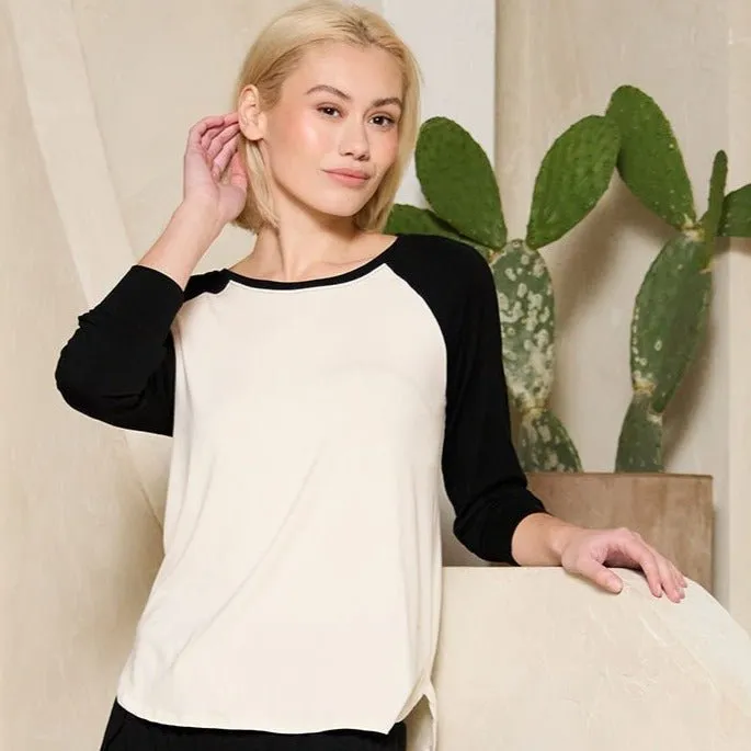 Pajama Relaxed Long Sleeve Top sold by Garneau Slippers product image thumbnail 2