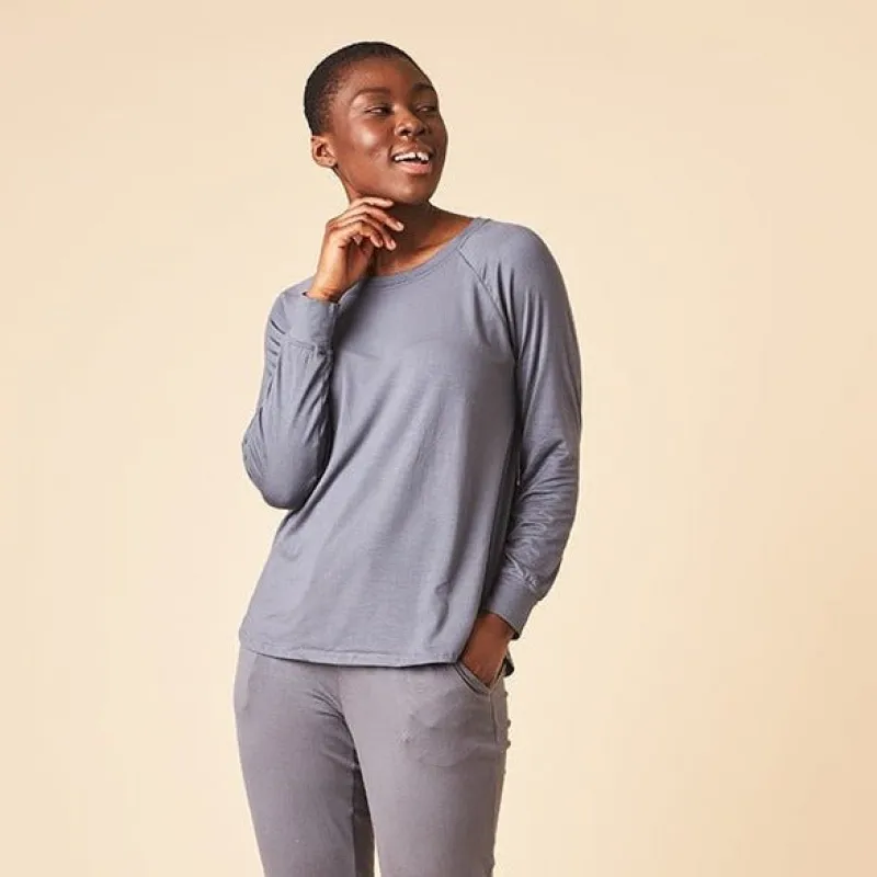 Pajama Relaxed Long Sleeve Top sold by Garneau Slippers