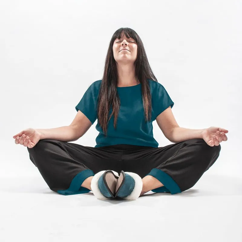 Colorful Milan bamboo loungewear sweater sold by Garneau Slippers product image thumbnail 3