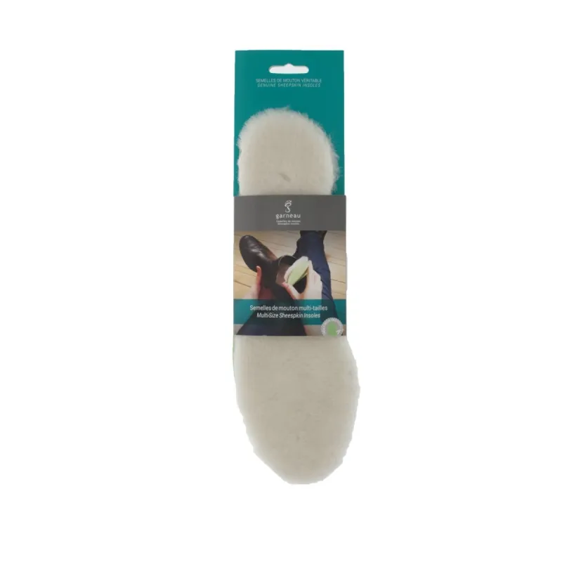 Women's Multi-Size Sheepskin Insoles made by Garneau Slippers