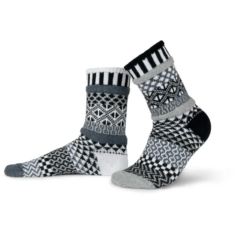 Solmate Midnight Crew Socks sold by Garneau Slippers