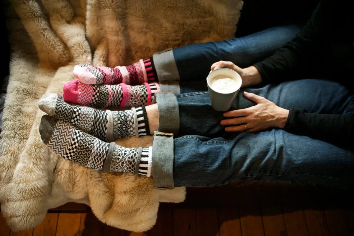 Solmate Midnight Crew Socks sold by Garneau Slippers product image thumbnail 2