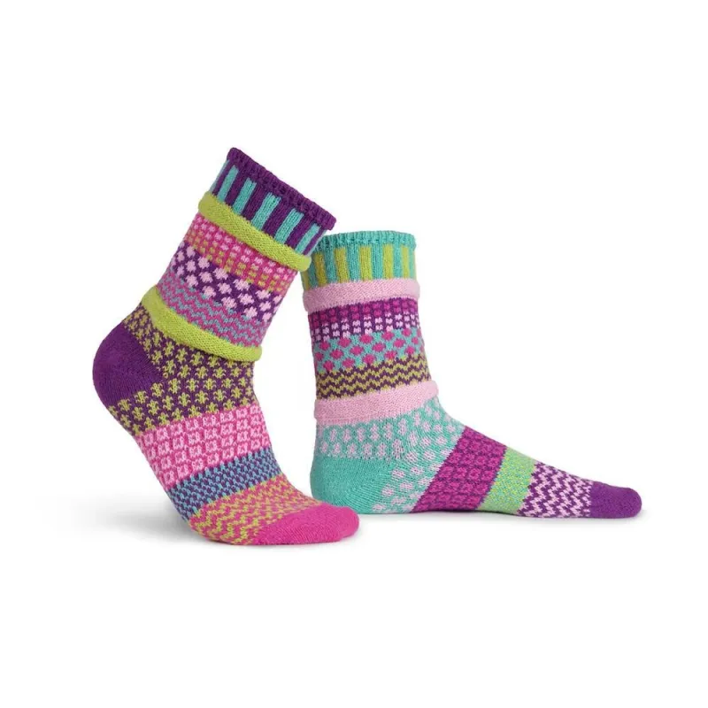 Solmate Dahlia Crew Socks sold by Garneau Slippers