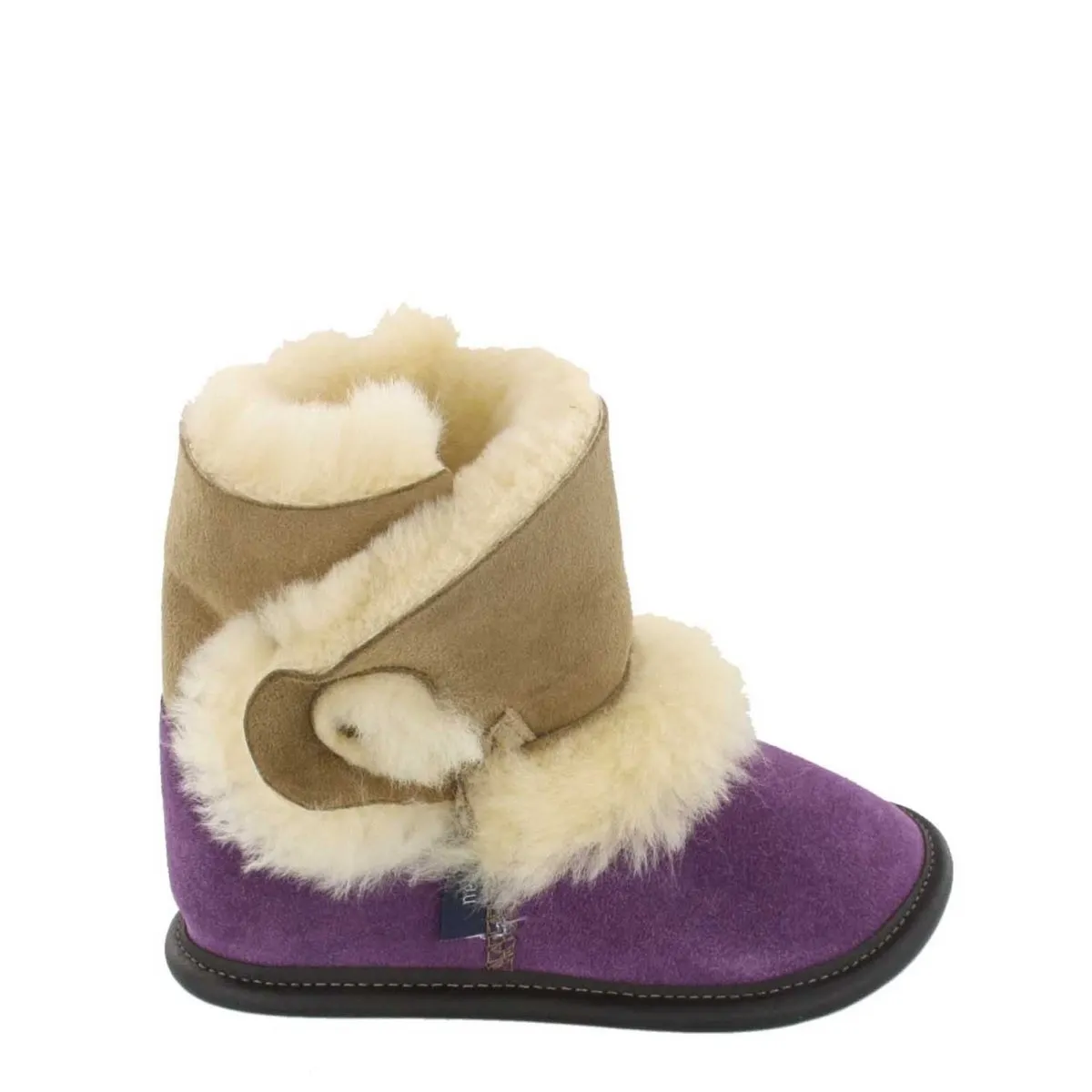 Reversed Sheepskin Playmate Slippers sold by Garneau Slippers