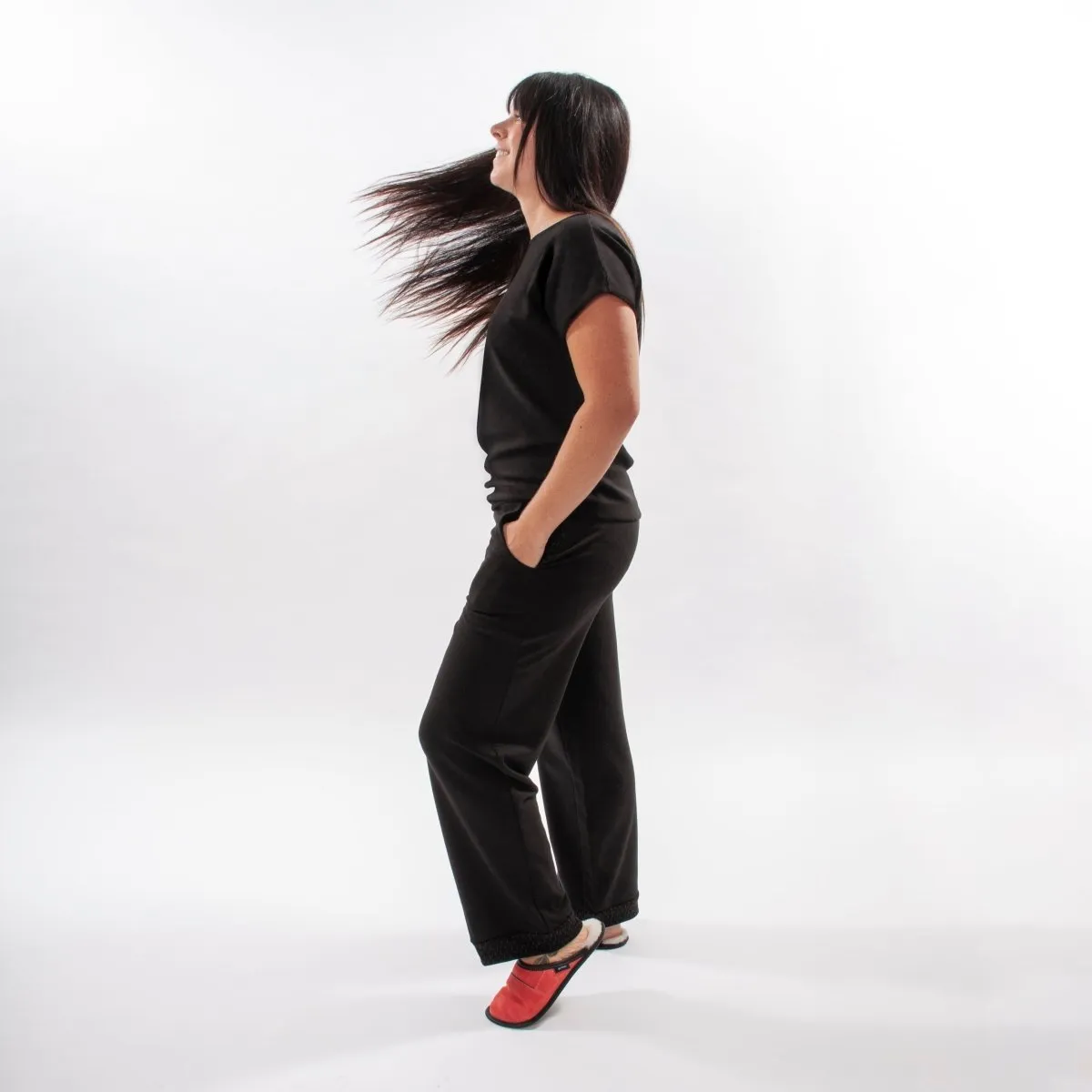 Milan bamboo loungewear sweater sold by Garneau Slippers product image thumbnail 3