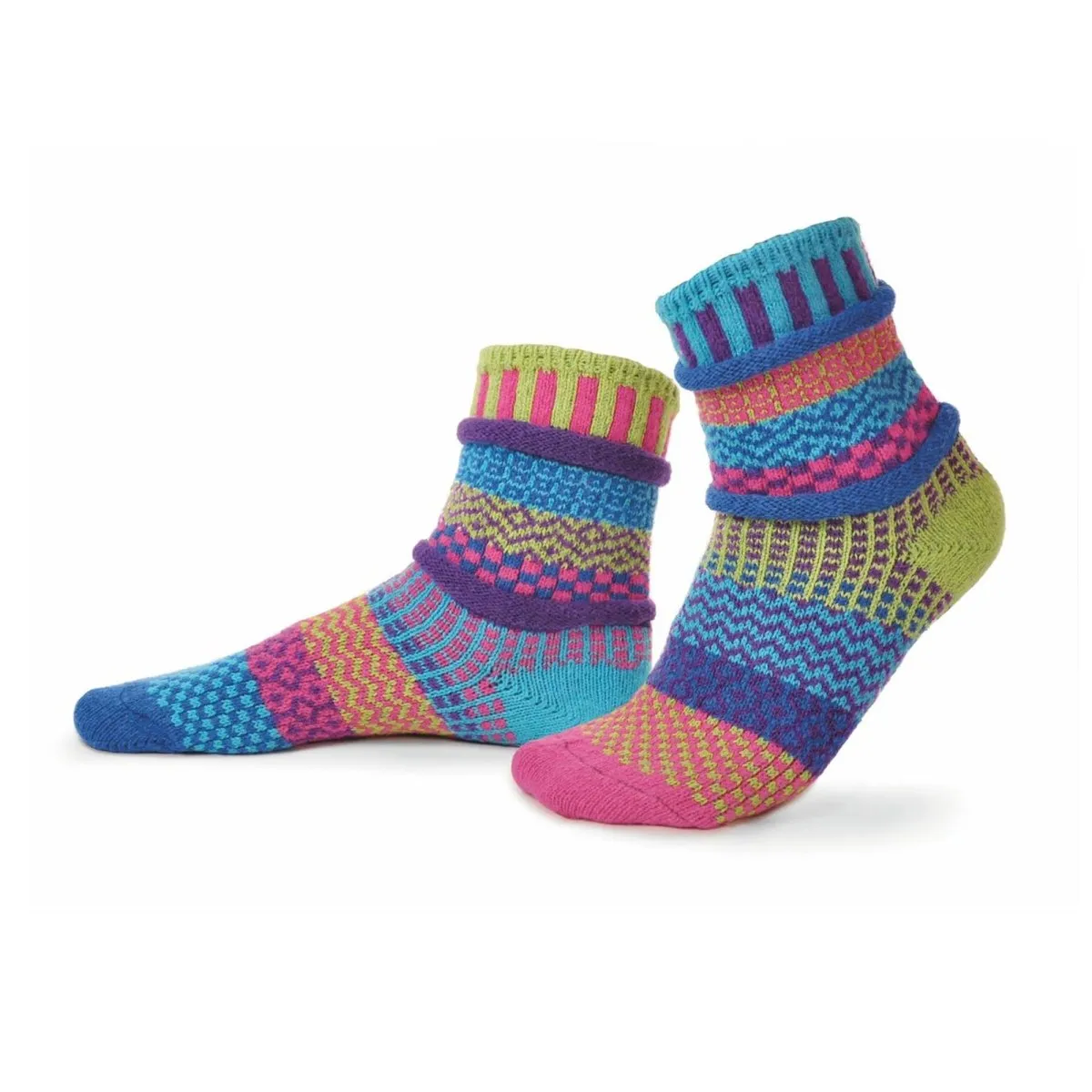 Solmate Bluebell Crew Socks sold by Garneau Slippers
