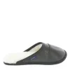 Two-tone All-purpose Leather Mule Slippers sold by Garneau Slippers