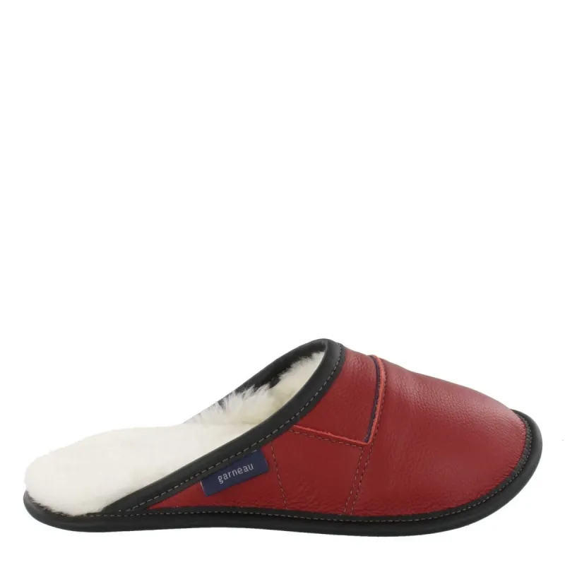 Two-tone All-purpose Leather Mule Slippers sold by Garneau Slippers