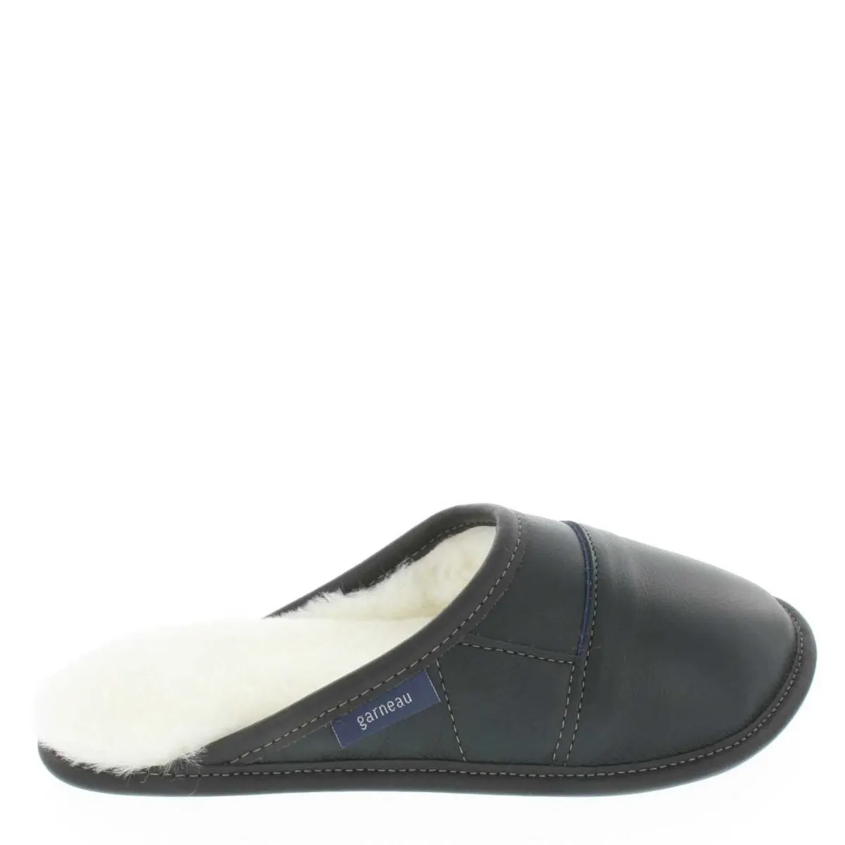 Two-tone All-purpose Leather Mule Slippers sold by Garneau Slippers product image thumbnail 4