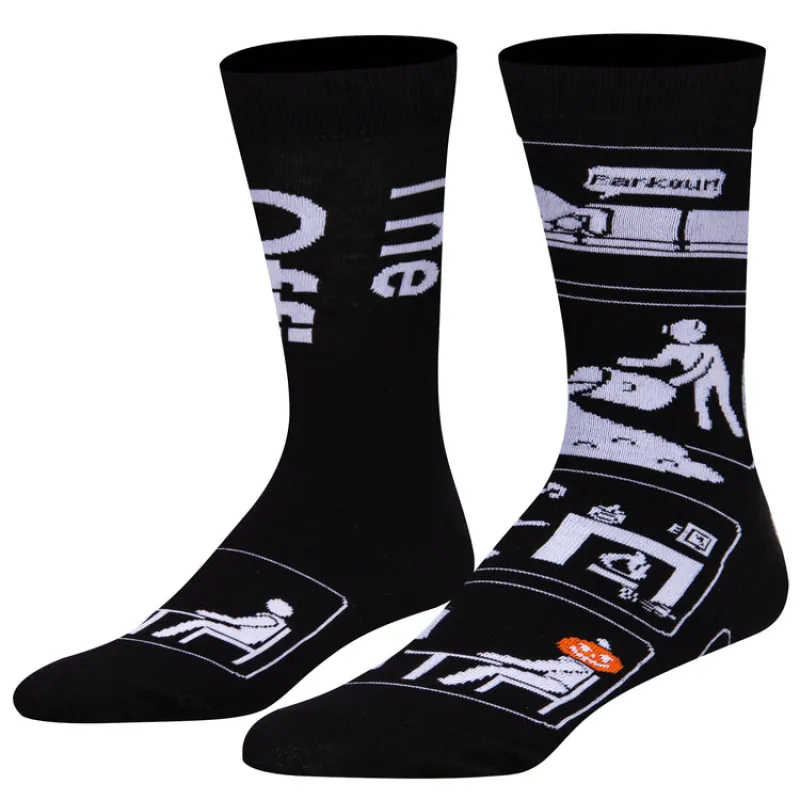 "The Office" Cotton Crew Socks by ODD Sox sold by Great Sox