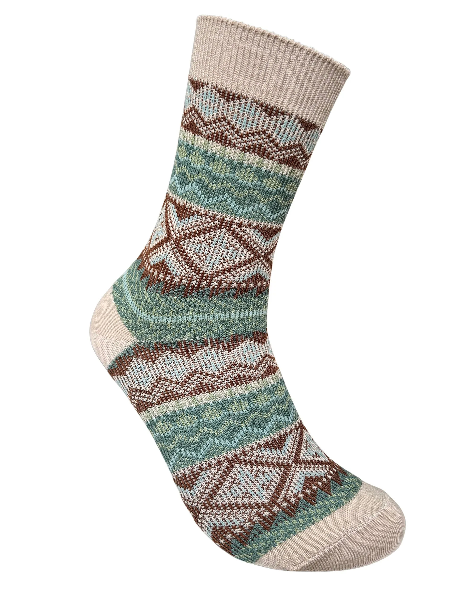 Vagden Jacquard Pattern B Cotton Casual Socks - Medium sold by Great Sox product image thumbnail 3