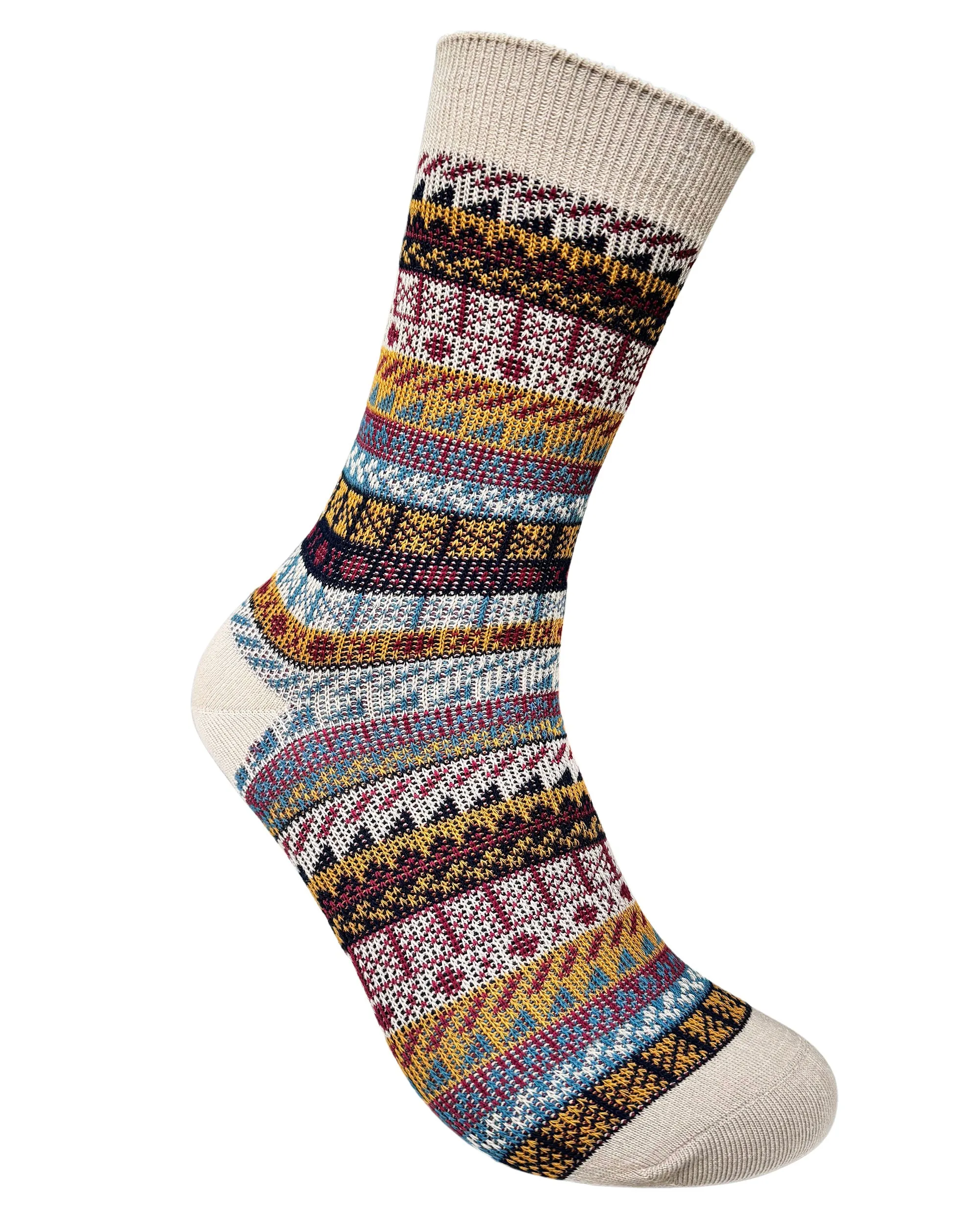 Vagden Jacquard Pattern A Cotton Casual Socks - Medium (CLEARANCE) sold by Great Sox product image thumbnail 4