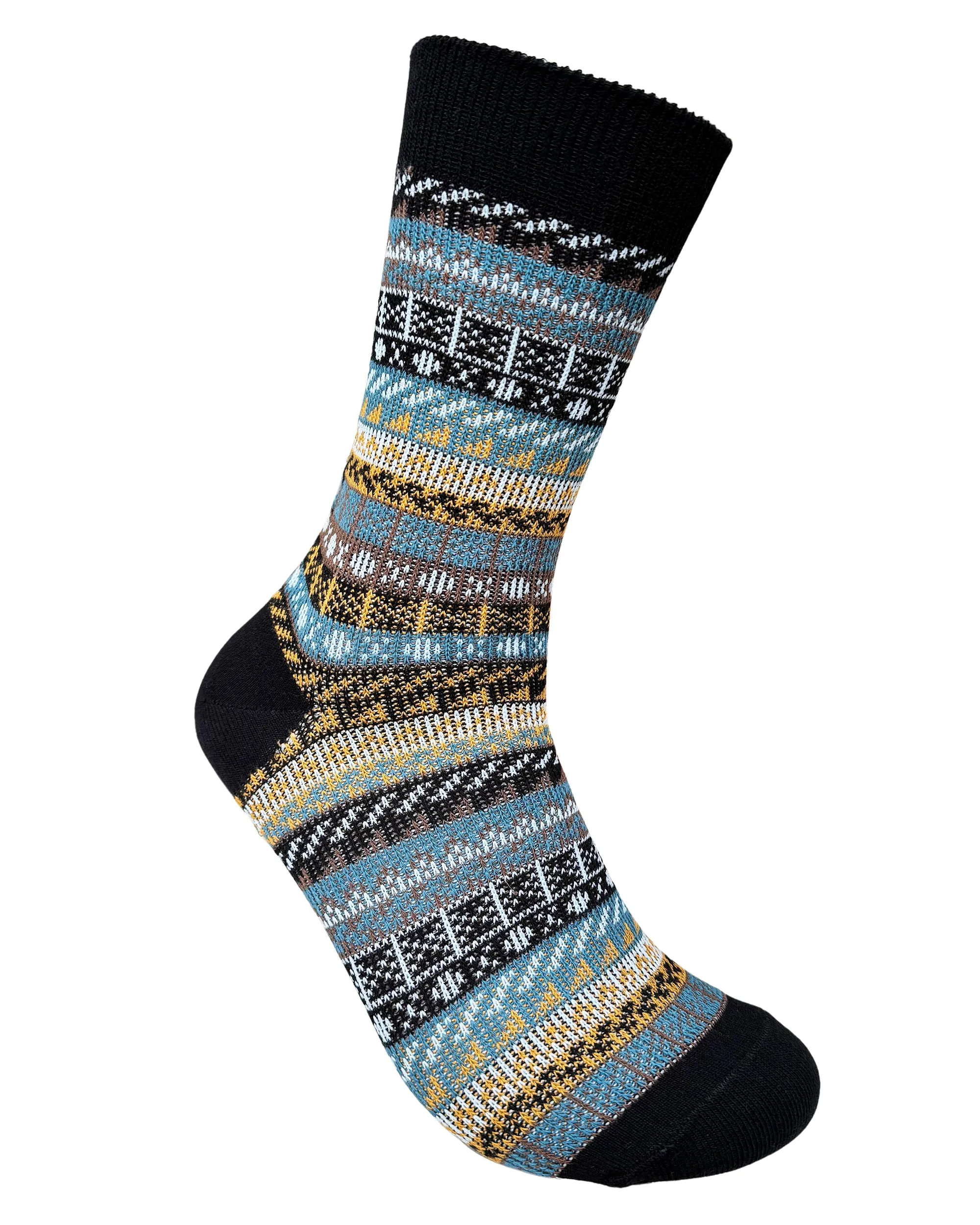 Vagden Jacquard Pattern A Cotton Casual Socks - Medium (CLEARANCE) sold by Great Sox product image thumbnail 2