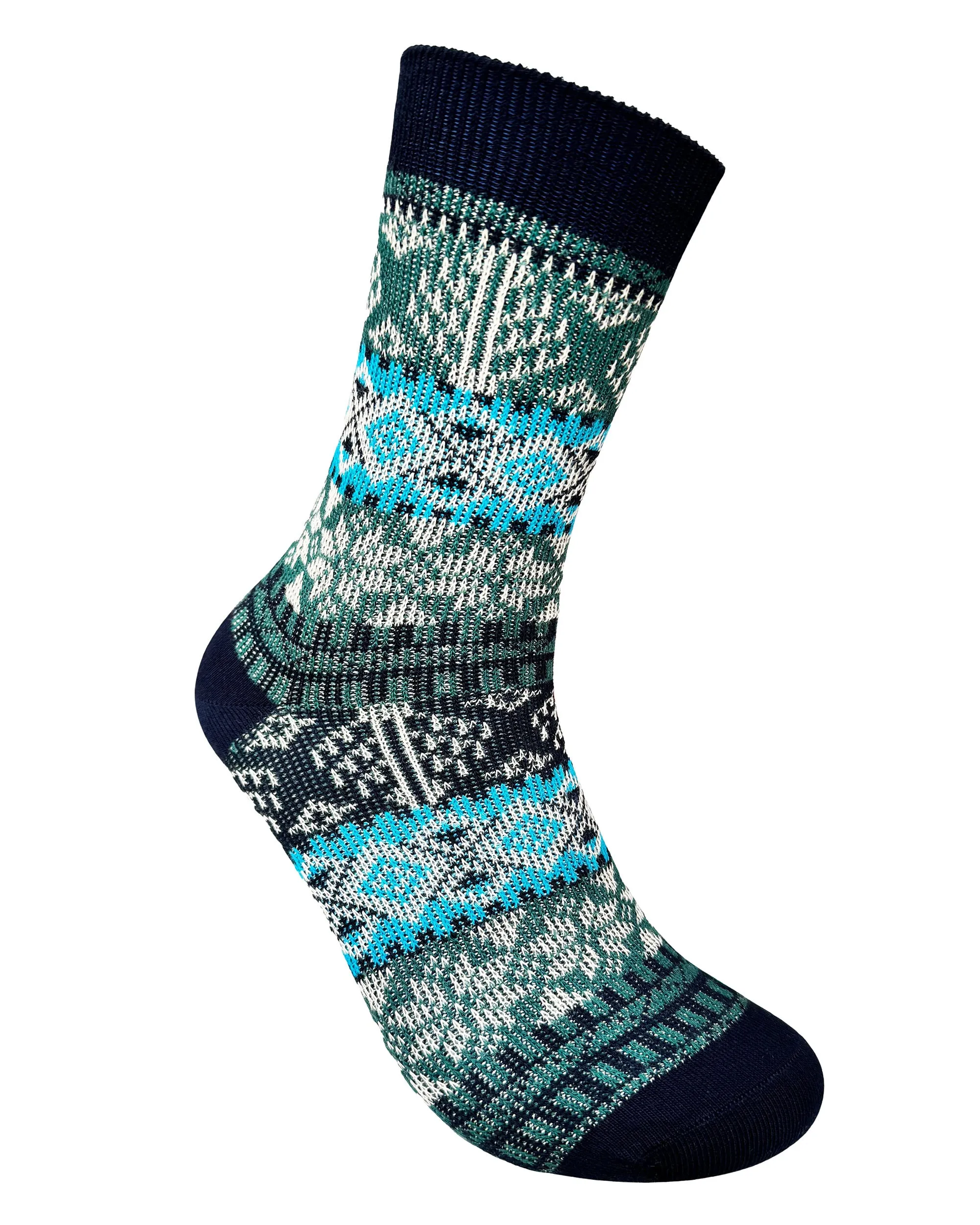 Vagden Jacquard Pattern H Cotton Casual Socks - Medium (CLEARANCE) sold by Great Sox product image thumbnail 3
