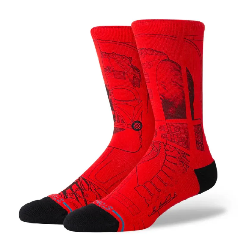 Stance x Star Wars "Vader" Combed Cotton Blend Crew Socks sold by Great Sox