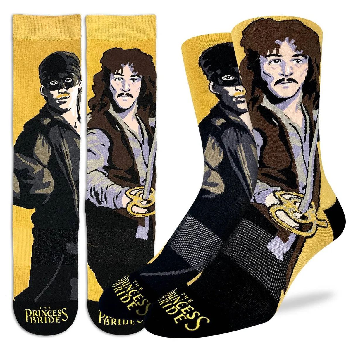"Westley & Inigo Montoya" Cotton Crew Socks by Good Luck Sock - Large sold by Great Sox