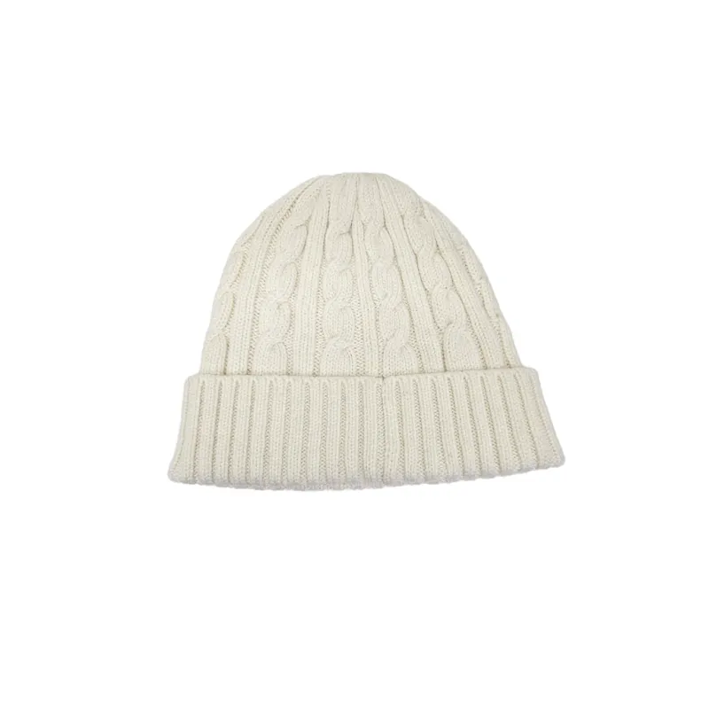 Unisex Merino Wool Blend Toque - Cable Design sold by Great Sox