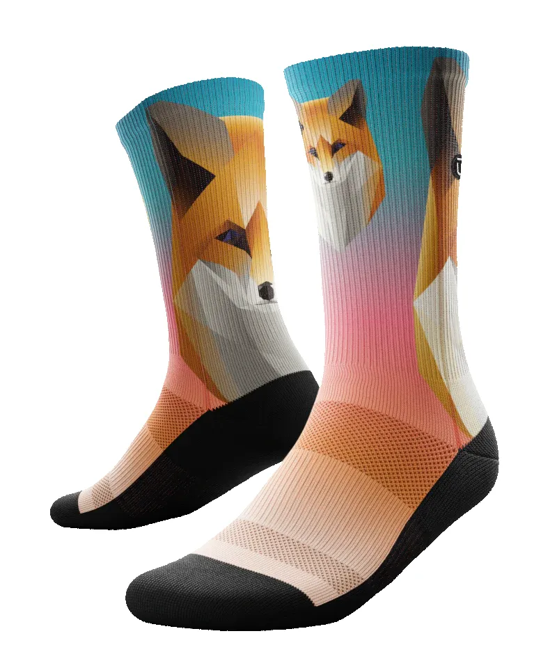 "Foxy" Performance Crew Running Socks by Outway sold by Great Sox